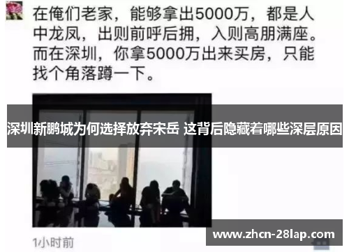 深圳新鹏城为何选择放弃宋岳 这背后隐藏着哪些深层原因